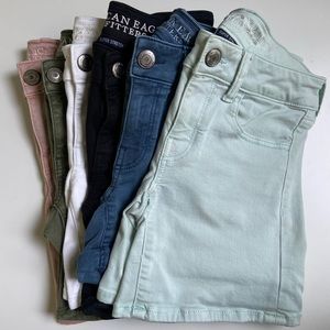 6 pair American Eagle Shorts Size 0